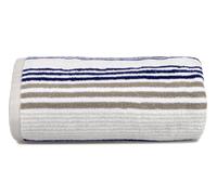 Merlin Striped Bath Towel - 100% Cotton Allure Bath Fashions Navy Bath Towel