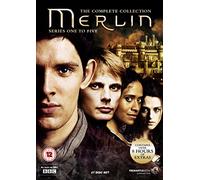 Merlin The Complete Collection DVD (2013) Colin Morgan cert 12 27 discs - Region 2