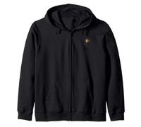 Merlin Wizard, Sorcerer of Camelot, Avalon Magic Legend Zip Hoodie