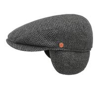 Merlino Zigzag Flat Cap with Ear Flaps by Mayser
