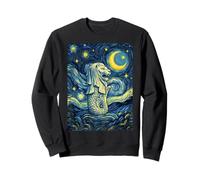 Merlion Singapore Starry Night Art History Present Sweatshirt