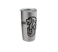 Merlion Vintage Distressed Style Design Stainless Steel Insulated Tumbler