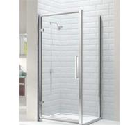 Merlyn 8 Series Side Panel, 700mm Wide, Chrome Frame, 8mm Glass