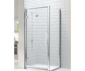 Merlyn 8 Series Side Panel, 800mm Wide, Chrome Frame, 8mm Glass