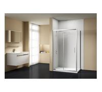 Merlyn Vivid Sublime Side Panel 8 x 900 x 1900mm - Clear/Polished Chrome