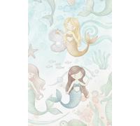 Mermaid Aesthetic Grid Notebook: Pastel Underwater World Design with Seashell & Pearl Margins | 120 Pages Square Grid Paper for School, Journaling, and Bullet Notes