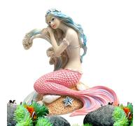 Mermaid Aquarium Decorations - Modern Accessories for Resin Statues Artificial 6 Styles DIY Desk Theme Decoration | Multipurpose Outdoor Indoor Utility