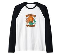 Mermaid at Heart Ocean Soul Summer Vibes Aesthetic Raglan Baseball Tee