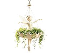 Mermaid & Ballet Dancer Hanging Planter Decorative，Mermaid | Hanging Flower Pot for Indoor Outdoor Garden, Succulents Spider Plant, Whimsical Ballerina Plant Holder, Dance Teacher Gift