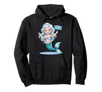 Mermaid Birthday Girl for Girls who love Mermaids Undersea Pullover Hoodie
