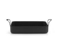 Samuel Groves Mermaid 14" Hard Anodised Deluxe Roasting Dish with Classic Handles - Premium Aluminium Bakeware, PTFE & PFOA Free, Safe to 240°C, Made in England by The Oldest UK Cookware Company (14")