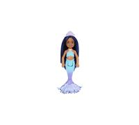 Mermaid Chelsea Doll with Midnight Blue Hair and Ombre Tail, Mermaid Toys, Crown Accessory