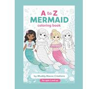 Mermaid Coloring Book: A to Z Names: For Ages 3 and Up: Fun and Easy to Color