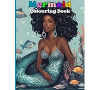 Mermaid coloring Book: Adorable illustrations for young black mermaid enthusiasts