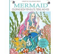 Mermaid Coloring Book for Adults, Teens, and Kids (Adult Coloring Books)