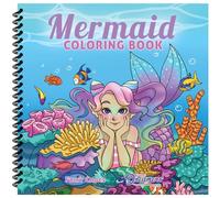 Mermaid Coloring Book: For Kids Ages 4-8, 9-12: 10 (Spiral Coloring Books for Kids)