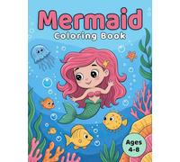 Mermaid Coloring Book: For Kids Ages 4-8 (Coloring Books for Kids)