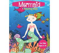 Mermaid Coloring Book For Kids Ages 4-8: Cute Nautical Themed Color, Dot to Dot, and Word Search Puzzles Provide Hours of Fun For Creative Young Children