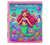 Mermaid Coloring Book for Kids Ages 4-8: Cute Under the Sea Adventures with Mermaids, Fish, and Ocean Friends: Fun and Easy Coloring Pages with Cute ... Gift for Girls (Mermaid coloring book 1)