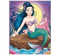 MERMAID COLORING BOOK: MAGICAL MERMAID MOMENTS UNDER THE SEA FOR YOUR YOUNG ARTISTS