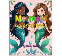 Mermaid Coloring Book: Simple and cute mermaid coloring book