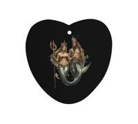 Mermaid Cute Queen And King Hanging Car Air Fresheners 1Pcs Aromatherapy Tablets Automotive Fragrance Scented Card Decor Love form