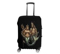 Mermaid Cute Queen and King Personalized Luggage Case Cover Protective Suitcase Covers Washable Bag Protector for Travel S