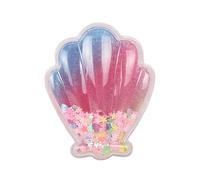 Mermaid Detangler Hair Brush, Detangling Hair Comb Christmas Shell Glitter Comb Hairbrush Massage Scalp No Pain Detangler for Dry & Wet Hair Kids Girls Woman (Blue)