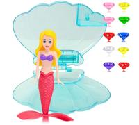 Mermaid Diving Toys with Blue Shell & 10 Gem for Swimming Pool Toy,Kids Pool Toys Mermaid Sinkers Swim Diving Pool Accessories Water Toy for Girls Kids Aged 5+ Diving Game Training Children's Gifts