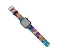 Mermaid Dragon Scales Watch Bands Replacement Silicone Straps Sport Wristbands Compatible for Apple Watch 38mm/40mm