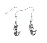 Mermaid Earrings Miniblings Mermaids Siren Ocean Tale Maritime Silver