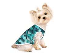 Mermaid Fish Scale Print Print Dog Shirt Summer Pet T-Shirts Stretchy Cats Dogs Tee Shirt Sleeveless Tank Top Dog Vest