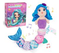 Mermaid Gifts for Girls 0-12 Months, Baby Toys 0 3 6 9 12 Months Soft Toys for Girls 0-6-12 Months Plush Toys for Babies 0-12 Months Stocking Fillers Present Sensory Toy for Babies