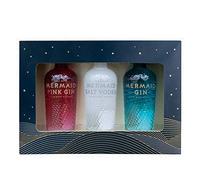 Mermaid Gin and Vodka Miniature Gift Set 3 x 5cl 42% ABV