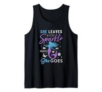 Mermaid Girl Shirt She Leaves Little Sparkle Inspire Women Tank Top