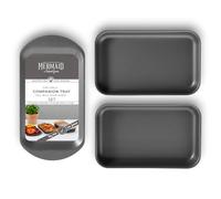 Mermaid Hard Anodised 10" Companion Baking Tray Trio Set - Made in England by Samuel Groves