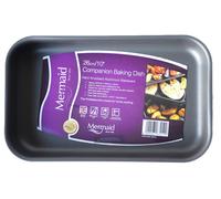 Mermaid Hard-Anodised 10″ Companion Baking & Roasting Dish Collection - Premium Aluminium Bakeware by Samuel Groves - Made in England - Professional-Grade, Lifetime Build Quality (Deep)