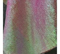 Mermaid Iridescent Gradient Mesh Fabric Textured Woven Material for Sewing Stage Decoration