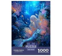Mermaid Jigsaw Puzzles Puzzle for Adults Kids. 1000 Piece Impossible Challenge Toy Educational Games Home Decoration for Educational Games Gifts 70x50cm/1000pcs