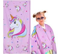 Mermaid Kids Beach Towel,Beach Swimming Towels for Girls Kids Children's Bath Towel Lightweight Beach Towel Quick Dry Ultra Absorbent Pool Blanket Camping Travel Shower Towel,30" x 60" (Unicorn)