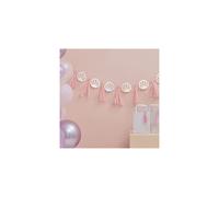 Mermaid Kids Party Iridescent Shells Garland Banner Party Decoration, Pink