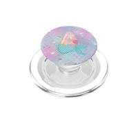 Mermaid Letter A Watercolor Alphabet Design PopSockets PopGrip for MagSafe