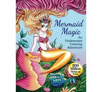 Mermaid Magic: An Underwater Coloring Adventure (Large Softcover): Mermaid Coloring Book with Beautiful Fantasy Anime Manga Coloring Page Designs for ... Books (Large Softcovers + Hardcovers))