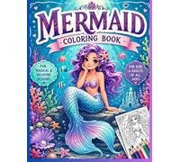 Mermaid Magic Coloring Book: 50 Magical Ocean Designs for Kids & Adults | Stress Relief & Creativity