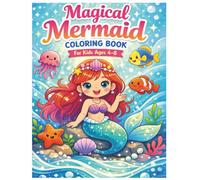 Mermaid Magical Coloring Book for Kids: Coloring Activity for Ages 4 - 8: Mermaid coloring book that is super fun for kids!