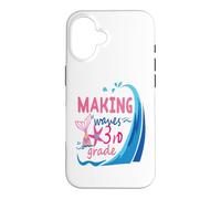 Mermaid Making Waves in 3rd Grade Girls Back to School Day Case for iPhone 16