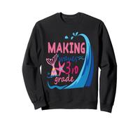 Mermaid Making Waves in 3rd Grade Girls Back to School Day Sweatshirt