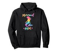 Mermaid Mama Design Colorful Beautiful Mermaid Mom Pullover Hoodie