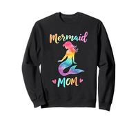 Mermaid Mama Design Colorful Beautiful Mermaid Mom Sweatshirt