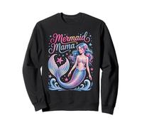 Mermaid Mama Mom Family Matching Happy Mothers Day Women Sweatshirt
